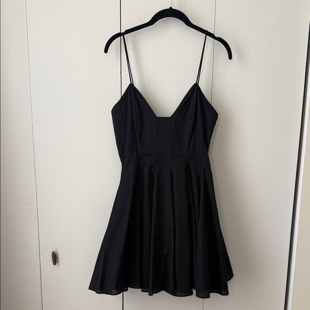 Zara Black Spaghetti Strap A-Line Dress NWT